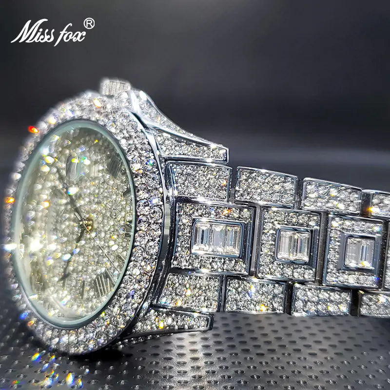 Luxury Silver Men Watch- Best Friend Birthday Gift